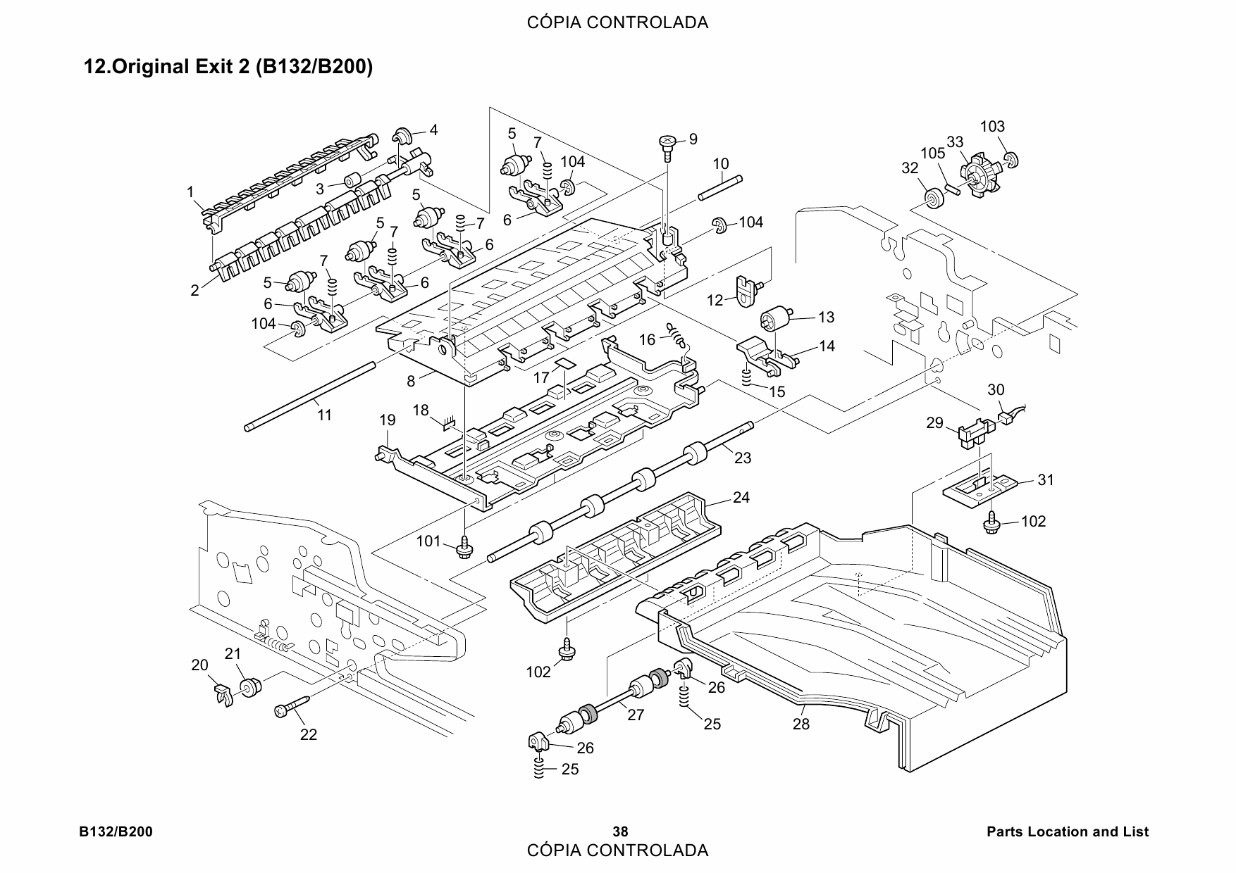 RICOH Aficio 3260C 5560 B132 B181 B200 Parts Catalog-5